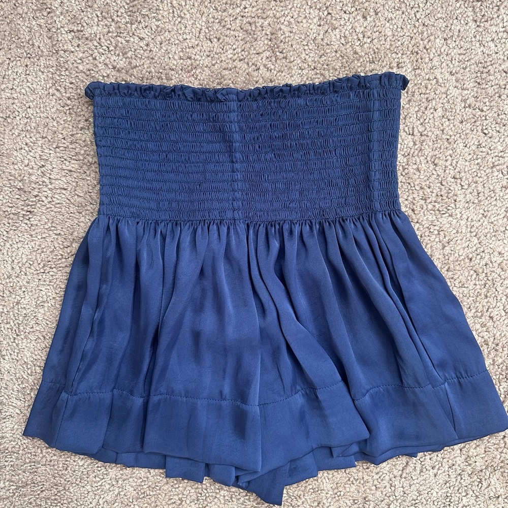 Koch Navy Blue Smocked Skirt /Skort